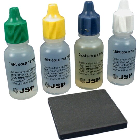 Gold Test Acid Kit 10K, 14K, 18K, 22K Gold & Stone Jewelers Testing Tools